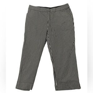 Women's Soma Navy & White Striped Crop Pants L